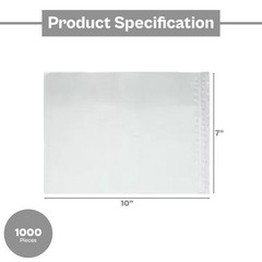 7″x10″ Plain Face Clear View Packing List Enclosed Envelopes Self Seal 1000 Pcs