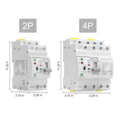 GEYA Mini Dual Power Automatic Transfer Switch Grid to Alternator 2P 63A 110V
