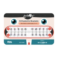 Dental Orthodontic MIM Monoblock Bracket Mini MBT/Roth 0.022/018 with 3-4-5 HooK