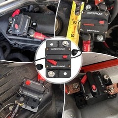 RED WOLF RWF-BXS-D30 Car Circuit Breaker 30A AMP+Manual Reset Switch OPEN BOX