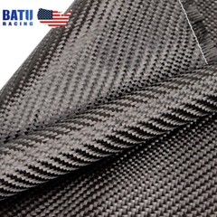 Black 12″x5FT Twill Weave Carbon Fiber Fabric Cloth Kit (3K, 9oz, 12″ x 59″)