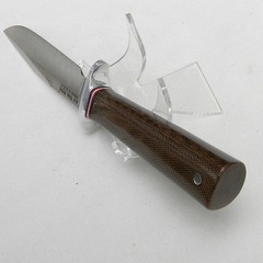 Blackjack USA 1990s Model 2 knife, green micarta, A2 tool steel, orig sheath NIB