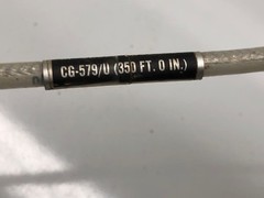 350 FEET SPOOL OF CG-579/U COAXIAL CABLE WITH END CONNECTOR