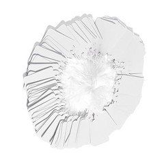 1000 Blank White Merchandise Price Tags with Strings Retail Strung Label