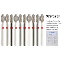 Dental Burs Diamond FG Round End Taper Football Flame Long Round Pear High Speed