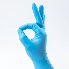 100pcs Disposable Nitrile Gloves 4mil Latex-Free, Powder-Free Medical Grade