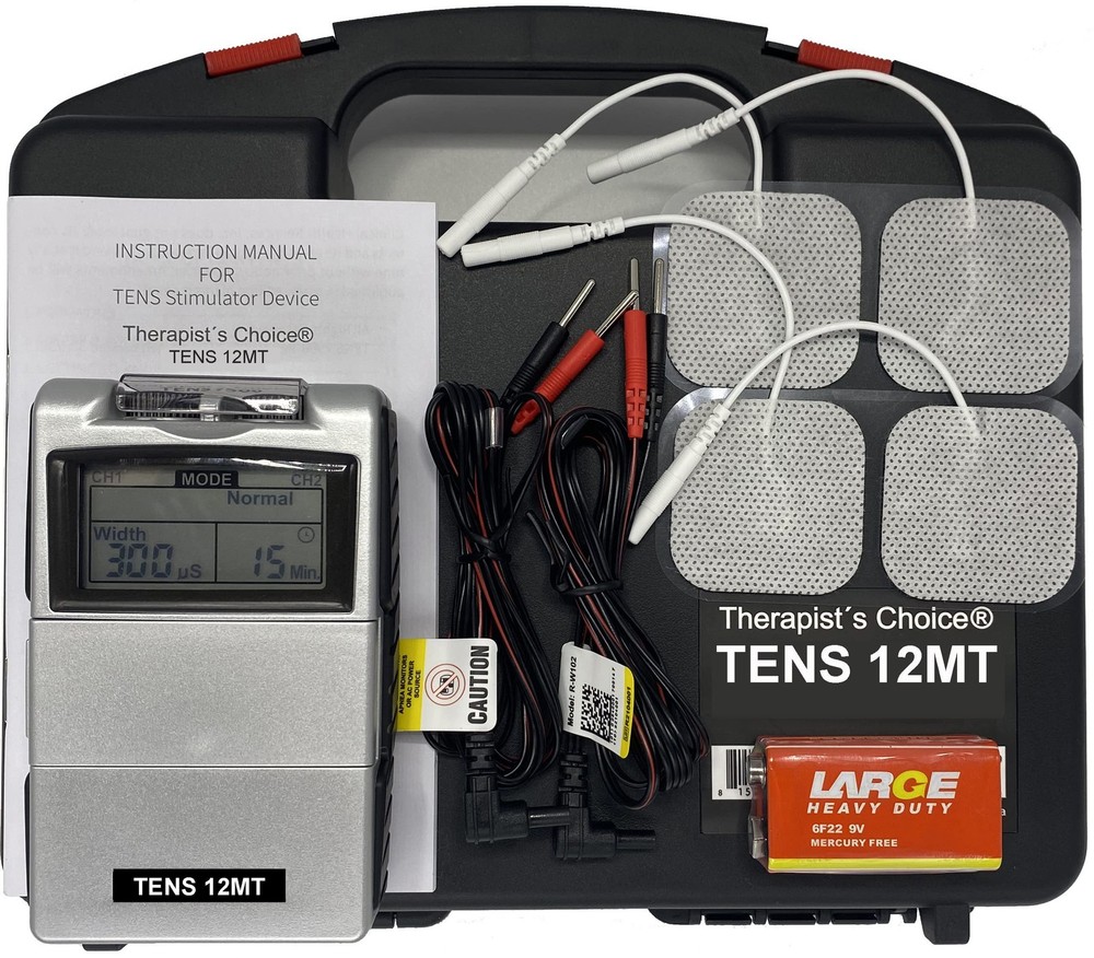 Therapist’s Choice Digital TENS Unit with Accessories – TENS Unit Muscle Stim…