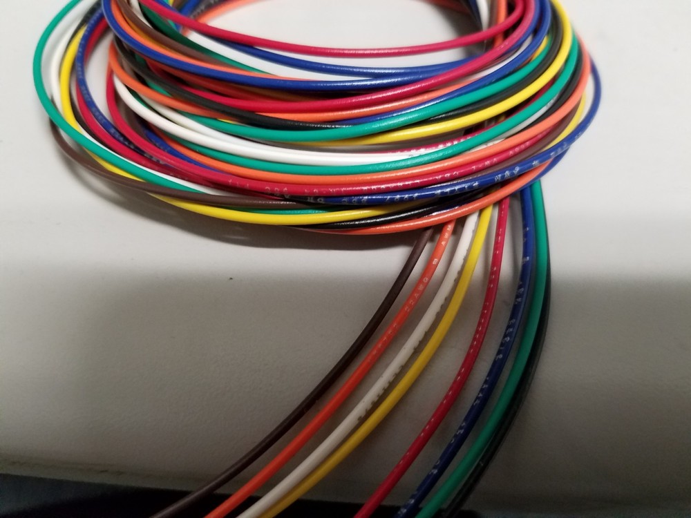 22 AWG Gauge Stranded Hook Up Wire Kit 20 ft Ea 8 Color UL1007 300 Volt