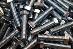 (10) Metric M20-2.5 x 80 Hex Head Cap Screw Zinc Plated Class 10.9 Bolts DIN 933