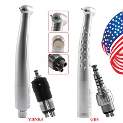 Yabang Dental High Speed Handpiece + 4 HOLE Coupler Swivel Fit NSK AD