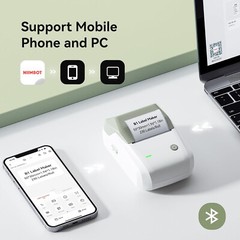 NIIMBOT B1 Label Maker Machine with Tape Portable Bluetooth Thermal Printer GN