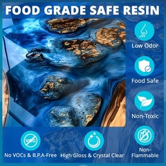Epoxy Resin 1 Gallon, High Viscosity Resin for Table Top,2 Part Epoxy for Tum…