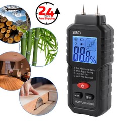 Handheld Digital LCD Wood Moisture Meter Tester for Firewood Paper Cardboard