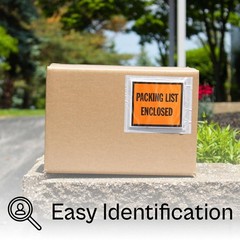 4.5″x5.5″ Invoice Packaging Full Face Packing List Enclosed Envelopes, 1000 Pcs