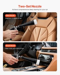 Vevor Car Cleaning Gun 6-9.2 Bar High-Pressure Air Blow Gun 2 Set Nozzles 360