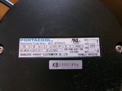 NIB Portacool Evaporative Cooler Motor 120V 60Hz 8.2A 810RPM MTRR0010