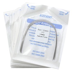 AZDENT Dental Orthodontics Round Arch Wire Super Elastic Niti Nature Form