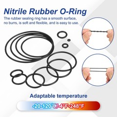 20Pcs, Nitrile Rubber O-Rings 38x30x4mm Metric Buna-N NBR Sealing Gasket