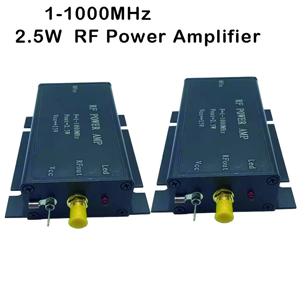 2X 2.5W Radio RF Power Amplifier 1-1000MHz 2mW In 1-2.5W Out Power Amplifier USA