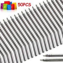 50 Pcs Dental Air Water Spray Triple Syringe Autoclavable Nozzles/Tips/Tubes USA