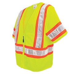 Global Glove unisex-adult Led Safety Vest 3X-Large Hi-vis Yellow