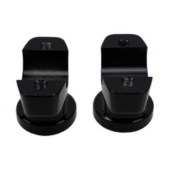 1.8″ Black Silver Straight Risers for Harley FXSB FXBR/S 1.25″ Ape Handlebars