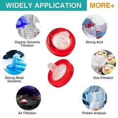 4000pcs 2mL Vials & Caps, 250uL Vial Inserts, 0.22um/0.45um PTFE Syringe Filters