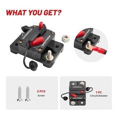 Red Wolf 60Amp Marine Circuit Breaker Boat Trolling Motor ATV Trailer