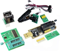 Eeprom Bios Usb Programador Ch341a + Soic8 Clip + 1.8V Adaptador + Soic8 Ada