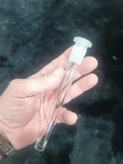 2 PACK 6 Cuts Glass Water Pipe Downstem Diffuser 14MM To 18MM 5.0″ and 5.5″