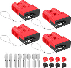 Anderson Connector, 175AMP 1/0AWG Battery Quick Connect W/Hard Cover 12V-36V And