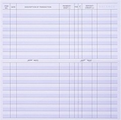 24 PCS Check Registers for Personal Checkbook, Easy to Read Checkbook Register