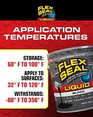 Flex Seal Liquid, 16 oz, Black, Liquid Rubber Coating Sealant