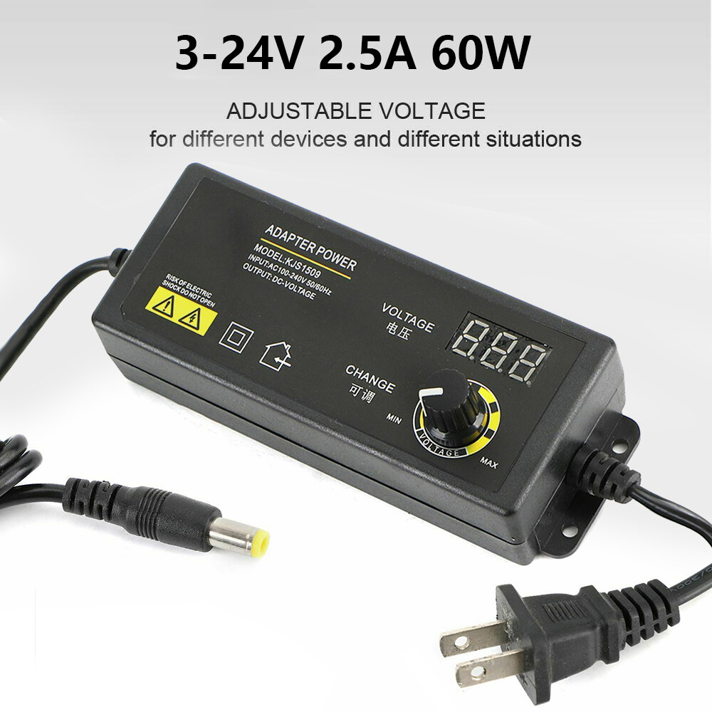 Adjustable power supplies Voltage 3 to 24V AC/DC Switch Power Supply LED Display