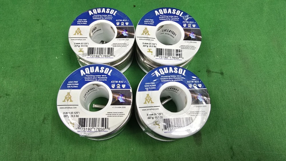 Aquasol Plumbing Solder Wire BUNDLE (E9)