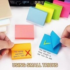 Sticky Notes 1.5×2 Inch Bright Colors – 8 Pads, Perfect for Organizing Ideas