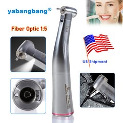 Dental LED Fiber Optic 1:5 Increasing Contra Angle Handpiece for Electric Motor