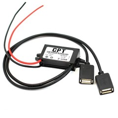 US DC-DC 12V to USB 5V 3A Converter Regulator Step Down for Car GPS Smartphone