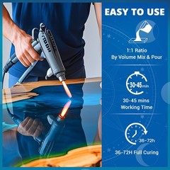 Epoxy Resin 1 Gallon, High Viscosity Resin for Table Top,2 Part Epoxy for Tum…