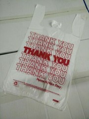 THANK YOU T-Shirt Bags 11.5″ x 6″ x 21″ White Plastic Shopping bags 1/6 Bags