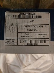 3/4″ Universal Conduit Clamp Strut Channel 5, 10, 25, 50, 100 pack