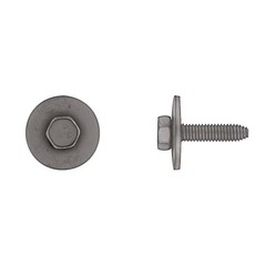 Manufacturer Varies Class 9.8, M6 Structural Bolt, Black Phosphate Steel, 25 mm