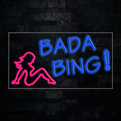 Bada Bing LED Neon Sign 33″L x 18″H #31659