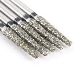 Dental Diamond Burs Flat End Taper FG Medium/Coarse Grit Friction Grip Burs