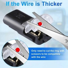 50Pcs Low Voltage Wire Connectors, Double Wire Plug in Connector