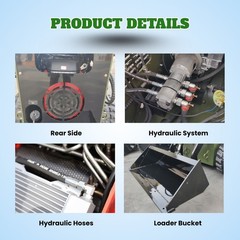 FreeShip TYPHON STOMP 502 1958lbs Mini Skid Steer Loader 22.1HP Honda Gas Engine