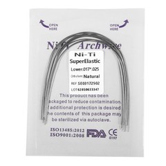 Ortho Niti Natural Form Elastic Rectangular Arch Wires 17*25 Upper Lower Dental