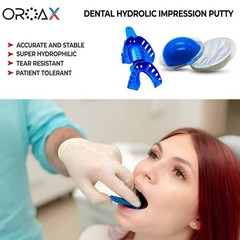 Dental Impression Putty Teeth Mold Kit Large Upper & Lower Impressions Trays