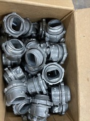 Two boxes of 100 Topaz new old stock Zinc diecast BX connector 3/8 screw type
