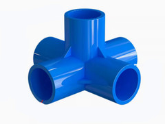 3/4/5/6-Way Elbow Connector Pipe Fittings 1/2″ 3/4″ 1″ 1.2″ 1.5″ White Blue Grey